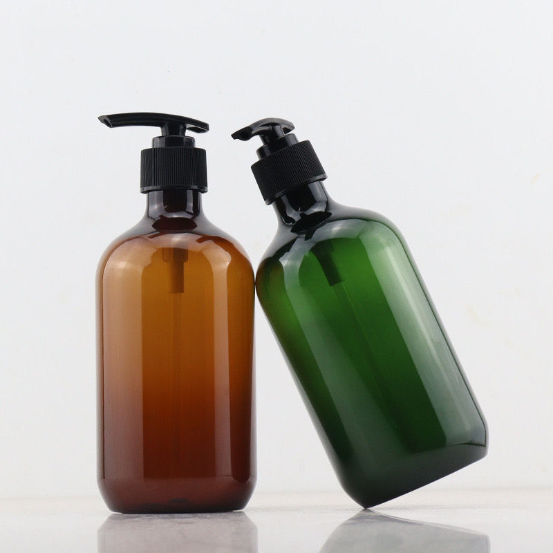 Wholesale Cosmetics PET Plastic Lotion Bottles 200ml 500ml Custom Shampoo and Hair Care Bottles