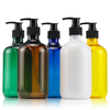 Wholesale Cosmetics PET Plastic Lotion Bottles 200ml 500ml Custom Shampoo and Hair Care Bottles