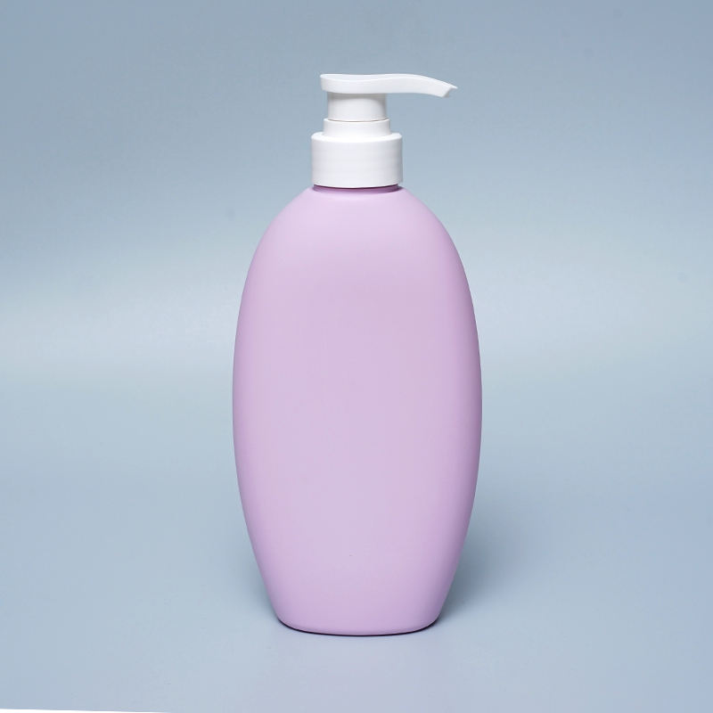 550ML 800ML HDPE Shampoo Shower Gel Plastic Container Custom Luxury Bottles Soft Touch Bottles