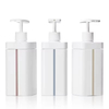 500ml 720ml HDPE Plastic Body Wash Bottle Visible Liquid Level Line Shampoo Bottle Cosmetic Emulsion Packaging Container