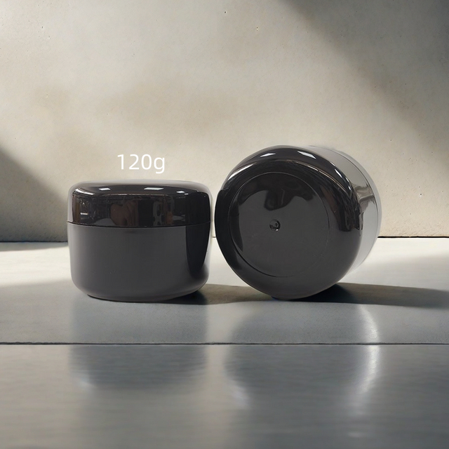 White Plastic Jar With Lid 100ml 120ml 200ml PP Plastic Cosmetic Cream Jar Hot Sale Round Cosmetic Packaging