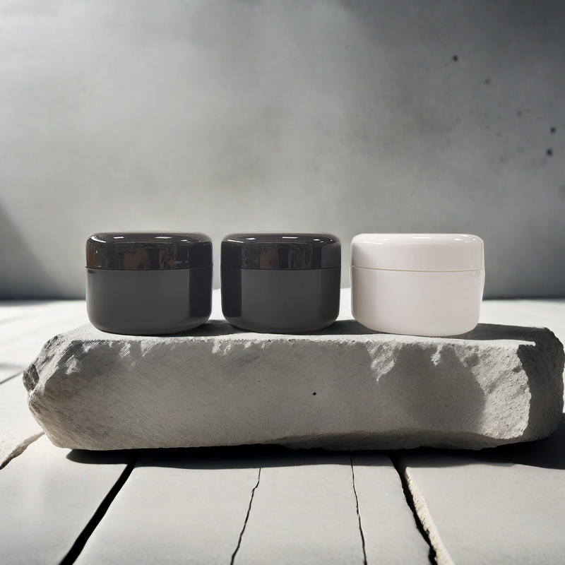 White Plastic Jar With Lid 100ml 120ml 200ml PP Plastic Cosmetic Cream Jar Hot Sale Round Cosmetic Packaging