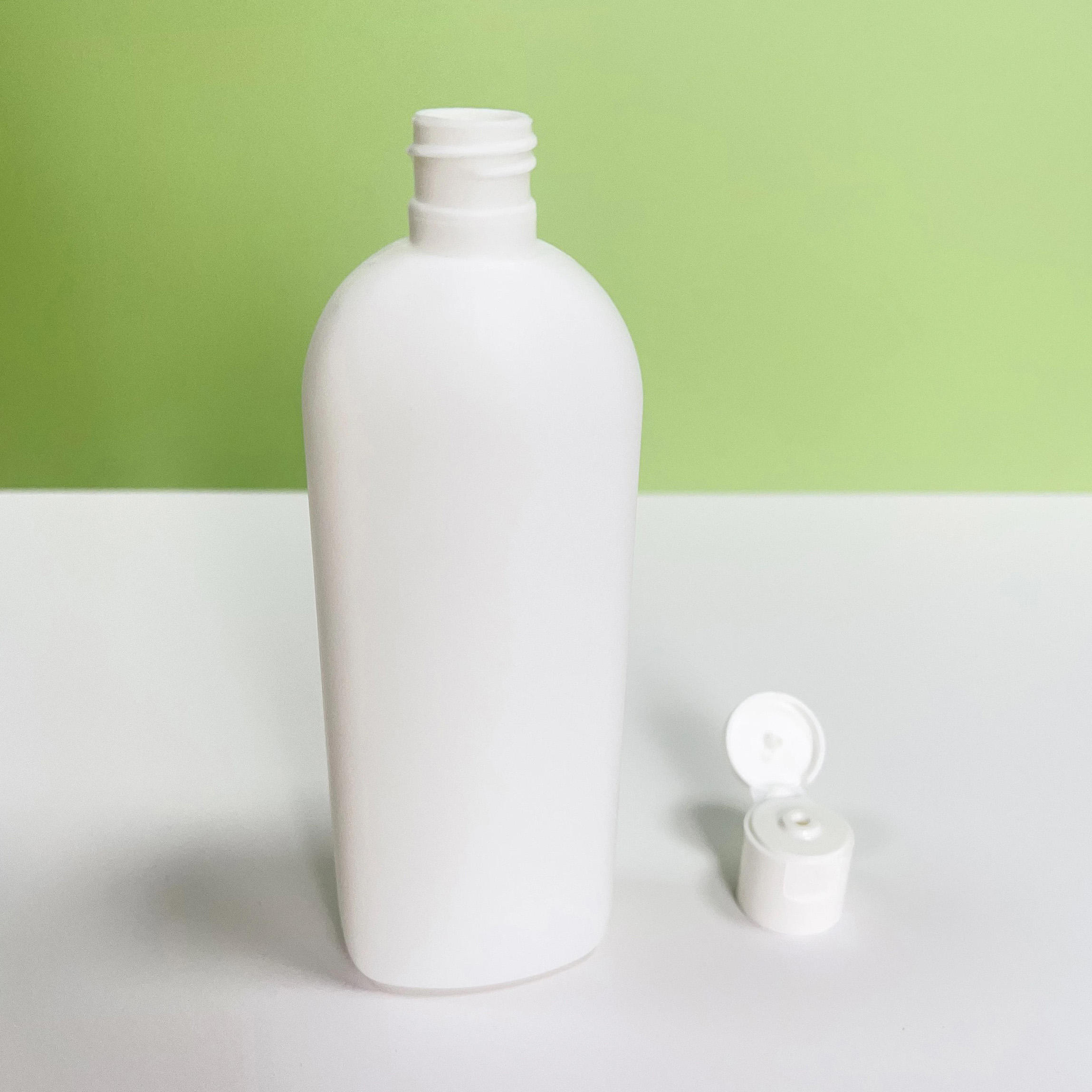 New Product 200ml HDPE Material Lotion Conditioner Body Milk Round Shoulder Flat Bottle