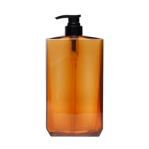 Brown Color 260ml 750ml 1000ml Luxury PETG Shower Gel Shampoo Lotion Pump Bottles