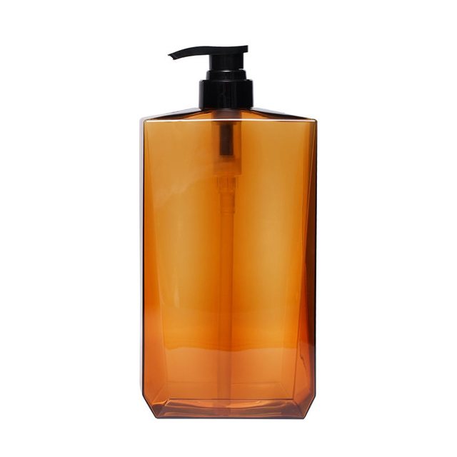 Brown Color 260ml 750ml 1000ml Luxury PETG Shower Gel Shampoo Lotion Pump Bottles