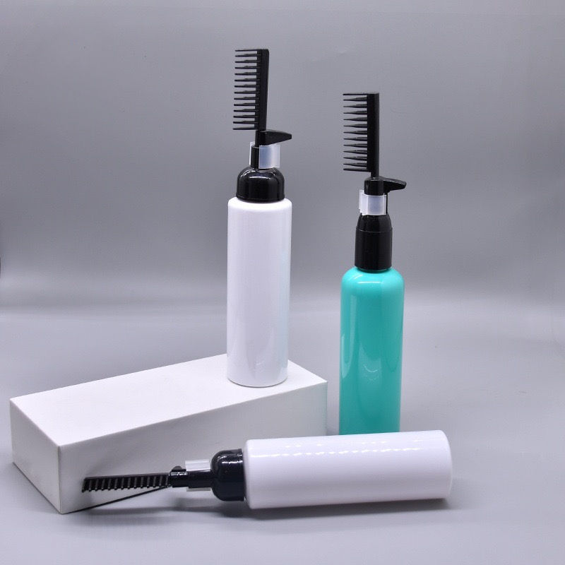 Factory Direct Sales 80ml 100ml 150ml PET Plastic Hair Color Comb Empty Dye Bottle Brush Applicator Plastic Bottles Category