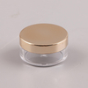 50ml to 360ml PET Plastic Cream Jar Transparent Body Skin Cream Jar With Gold Lid
