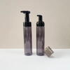 New 250ml Pet Mousse Foam Bottle Clear Black Plastic Foam Pump Bottle Cosmetic Packaging Plastic Bottle