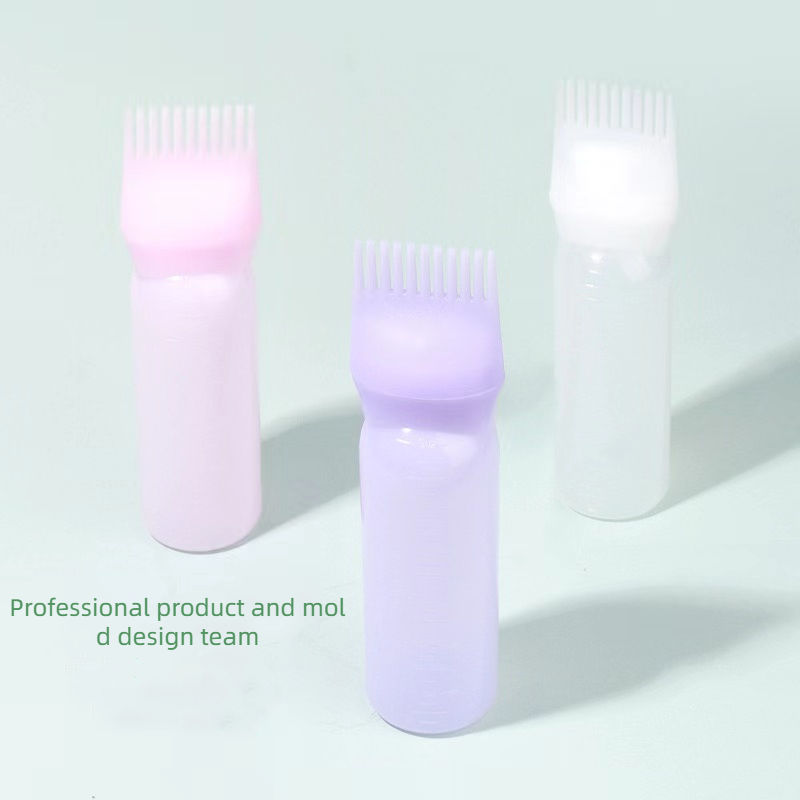 Factory Direct Sales 120ml HDPE Material Plush Touch Hair Essential Oil Environmental protection Oil Comb