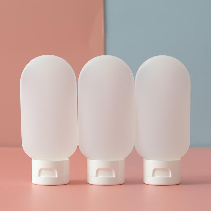 60ml HDPE Body Lotion Facial Cleanser Bottle Soft Material Bottle Sub-bottling Soft Touch Bottle