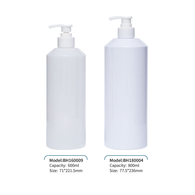 30ML 150ML 250ML 400ML 600ML 800ML Shampoo Shower Gel Pet Round Bottles With Shaved Shoulders