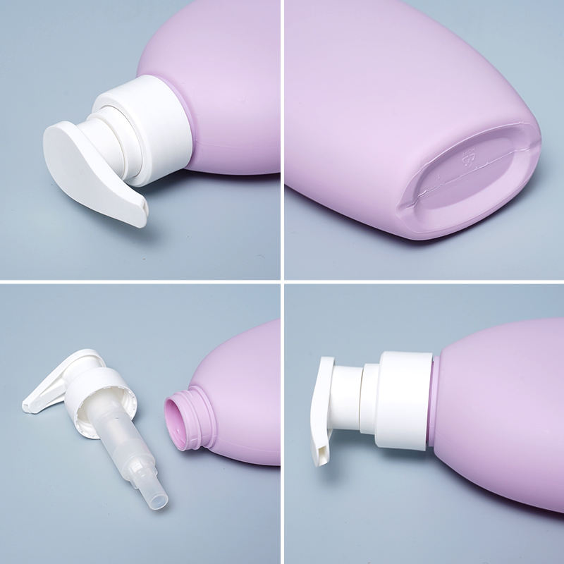 550ML 800ML HDPE Shampoo Shower Gel Plastic Container Custom Luxury Bottles Soft Touch Bottles