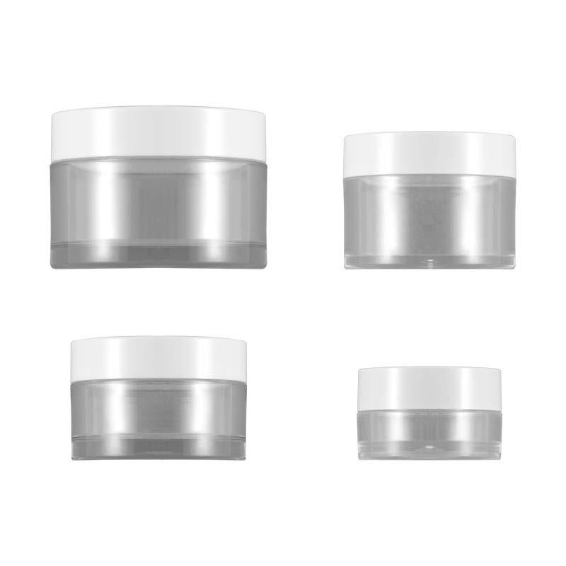 10ml to 200ml PET Plastic Makeup Cream Jar Body Butter Container Skin Care Body Scrub Jar Plastic Lid