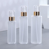 Factory Direct 100ml 120ml Pet Clear Scrub Round Flat Shoulder Skin Care Cosmetic Toner Spray Spray Bottle