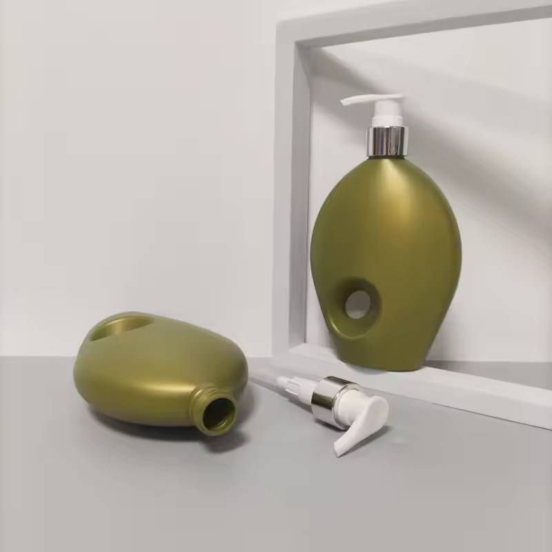 New 300ml Unique Shape Plastic Pump Bottle for Hair Products Shampoo and Conditioner Unique Design