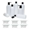 Wholesale Various Capacities Round Shoulder Round Shampoo Shower Gel Essence Lotion Hdpe Plastic Bottles
