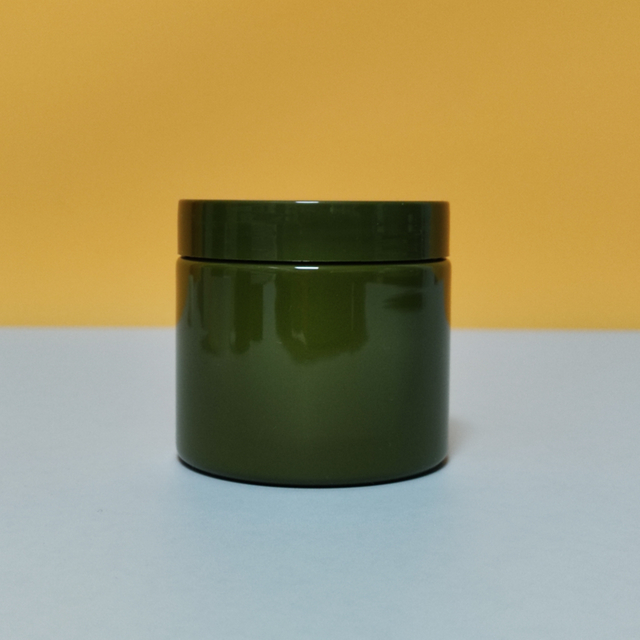 Custom Fuchsia PET Plastic Wide Mouth Jar for Body Butter Moisture Cream Hair Mask Cosmetic Container Packaging