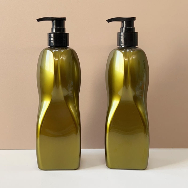 Factory 300ml 480ml PET Shampoo Container Liquid Plastic Emulsion Bottle