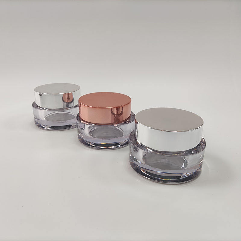 PETG Luxury Plastic Cosmetic Container Cream Jar With Lids for Acrylic Powder Containers