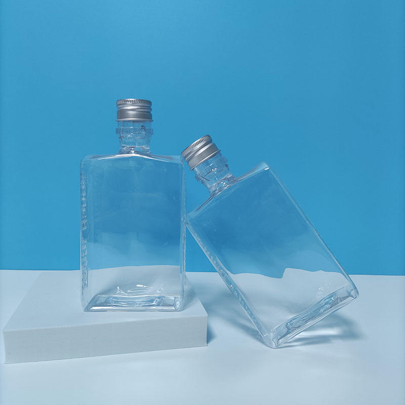 10oz Plastic Wine Bottle Portable Travel Luxury Petg Plastic Bottle With Aluminum Top Cap