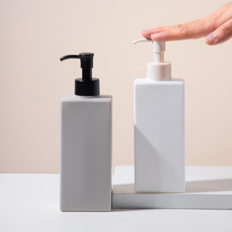 Wholesale Deluxe 418ml HDPE Plastic Body Wash Shampoo Conditioner Cosmetic Plastic Packaging Pump Bottles