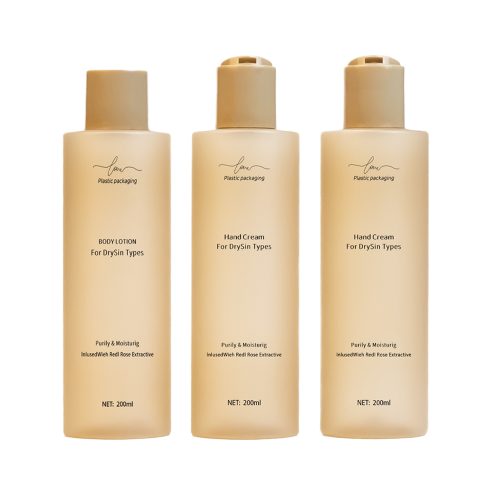 Ready Stock 200ml Frosted Disc Top Cap Flip Top Bottle Empty Plastic Toner Bottle