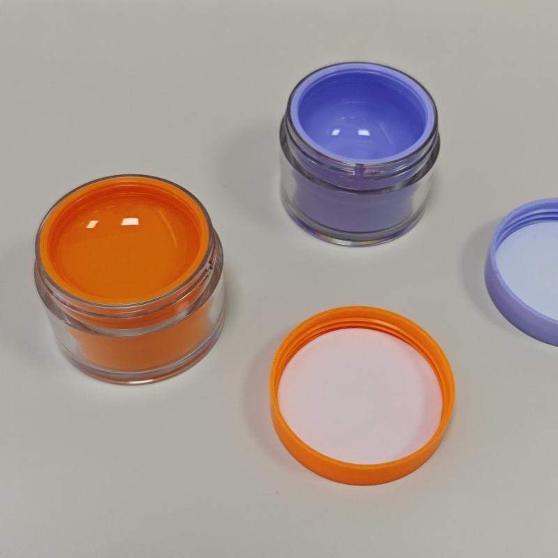 Factory Refillable PET Cream Cosmetic Packaging Jar Matte Cap 10g 30g 50g Cream Jar Container