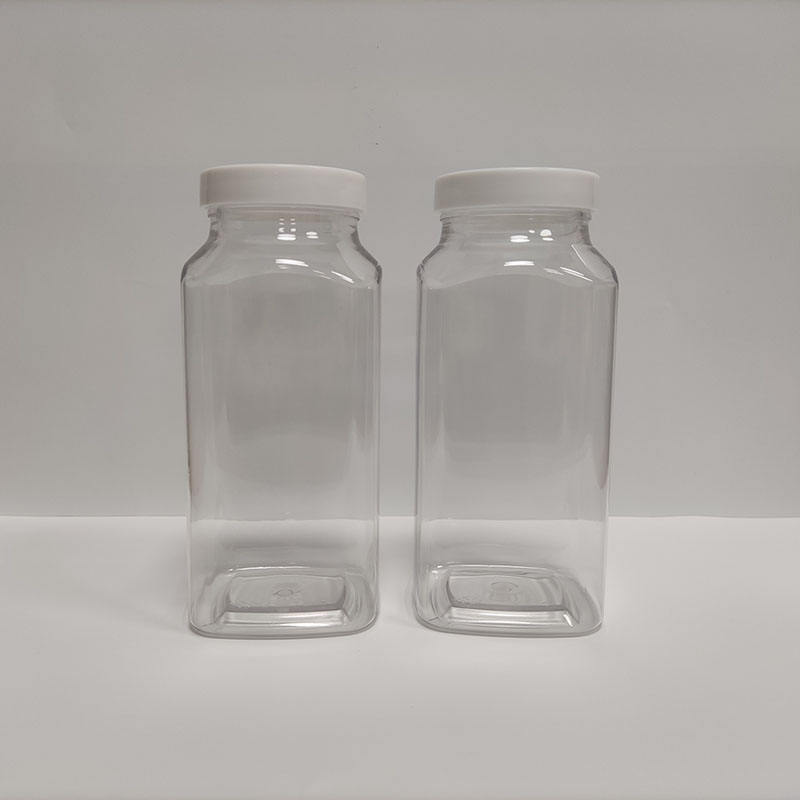 Larger Image Add to Compare Share 500ml PET Plastic Square Bottle Wide Mouth Luxury Cosmetic Packaging Bottles