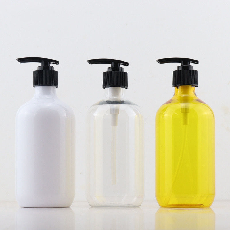 Wholesale Cosmetics PET Plastic Lotion Bottles 200ml 500ml Custom Shampoo and Hair Care Bottles