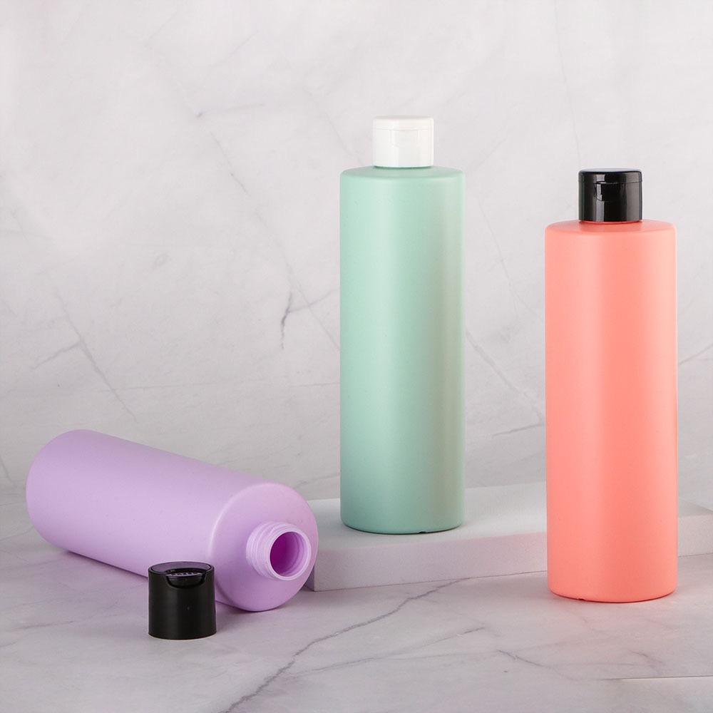 New Cosmetic Packaging HDPE Plastic Bottle Luster Round 400ml Shampoo Hair Care Bottle