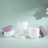Colored 30ml 80ml 150ml 250ml 280ml 300ml 500ml Custom Body Cream Containers Packaging Plastic Bowl Shape Cosmetic Jar