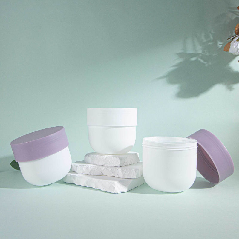 Colored 30ml 80ml 150ml 250ml 280ml 300ml 500ml Custom Body Cream Containers Packaging Plastic Bowl Shape Cosmetic Jar