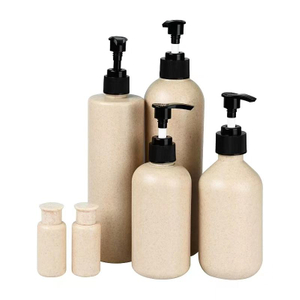China Manufacturer Eco Friendly Degradable Biodegrade Material Wheat Straw Plastic Cosmetic Skin Care Bottles