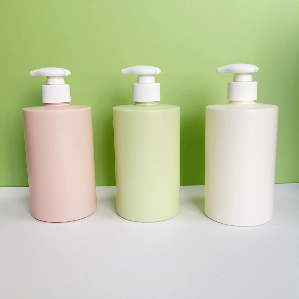 Factory Supply 500ml Hdpe Shampoo Body Care Free Sample Skin Care Lotion Plastic Wrapped Lotion Bottle