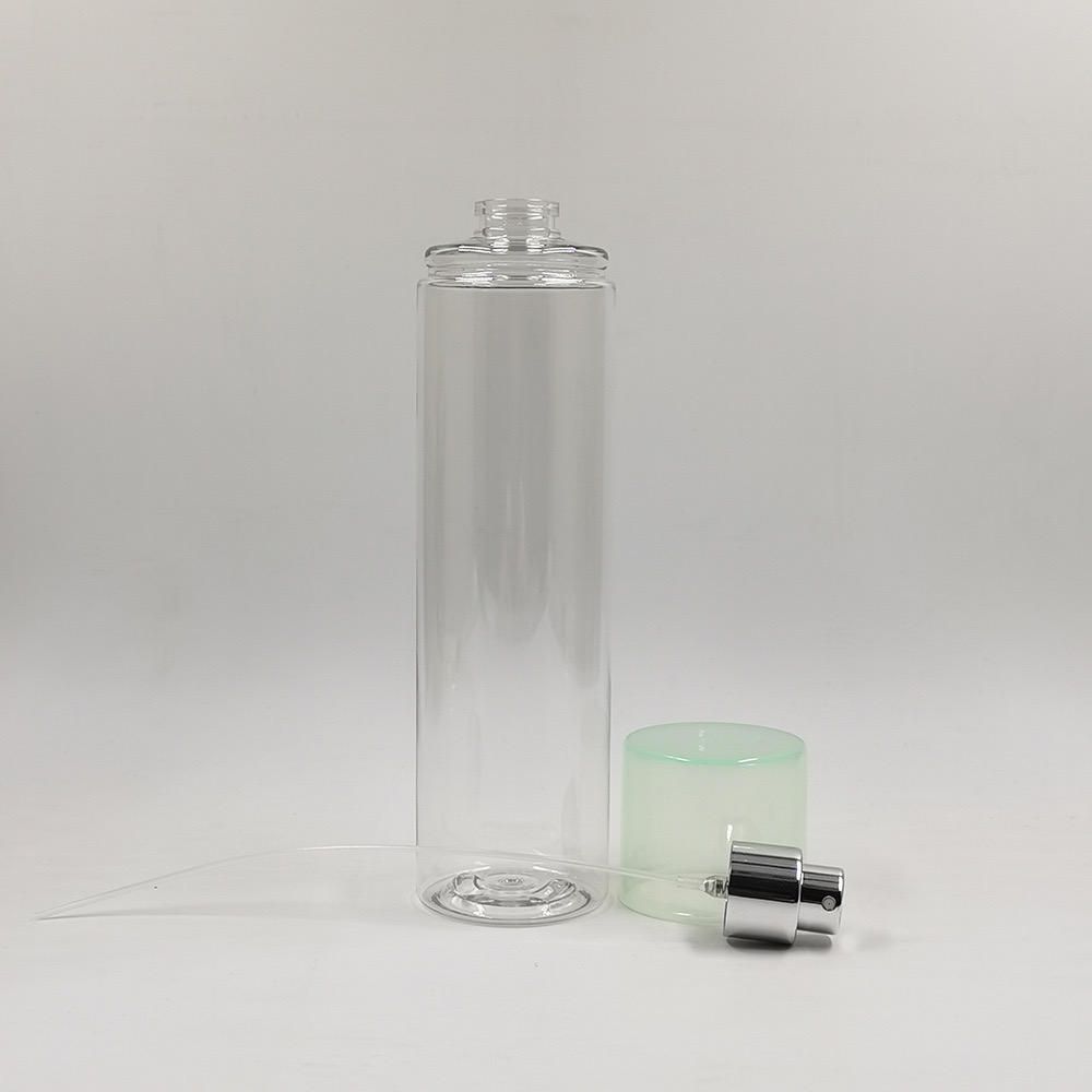 Empty Cosmetic Plastic Bottles for Sale 250ml Pet Perfume Spray Bottle With Aluminum Sprayer Packaging