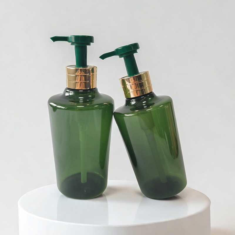 Custom Luxury 400ml 500ml PET Plastic Pump Bottle Shampoo Bottle Shower Gel Bottle