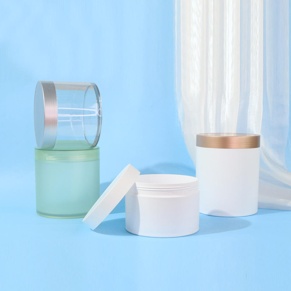 New High Quality 15ml to 600ml Empty pp Plastic Cosmetic Packaging Body Cream Scrub Jar