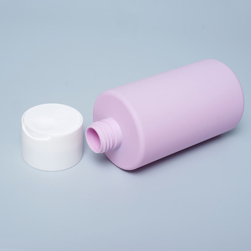 Custom 90ml 300ml 500ml HDPE Soft Touch Squeeze Plastic Lotion Bottle Shampoo Bottles With Press Top Cap