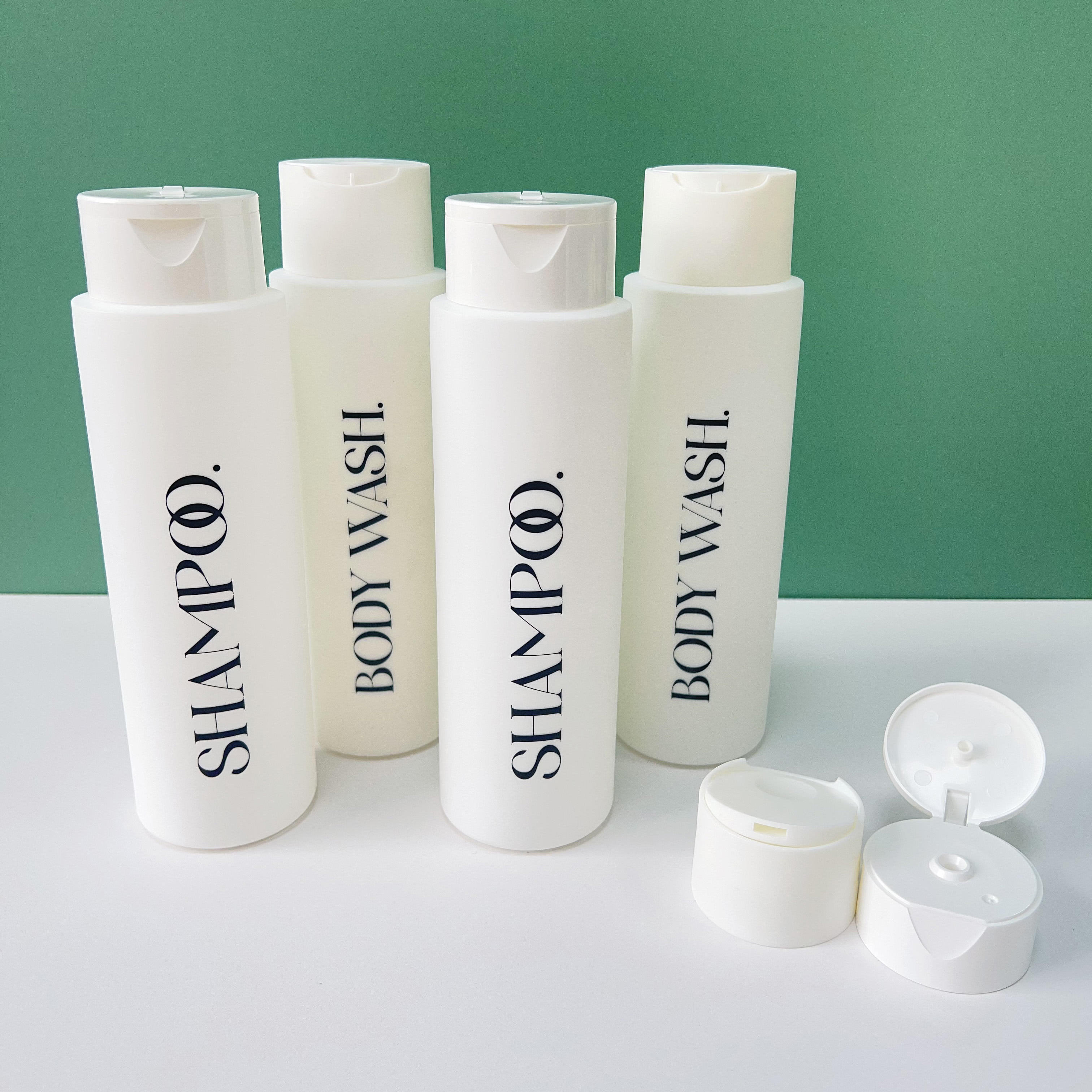 Luxury 400ml Soft Touch Body Lotion Shampoo Body Wash HDPE Plastic Bottle