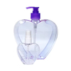 50ml 200ml 380ml 500ml Petg Shampoo Shower Gel Cosmetic Packaging Heart Shaped Plastic Bottle