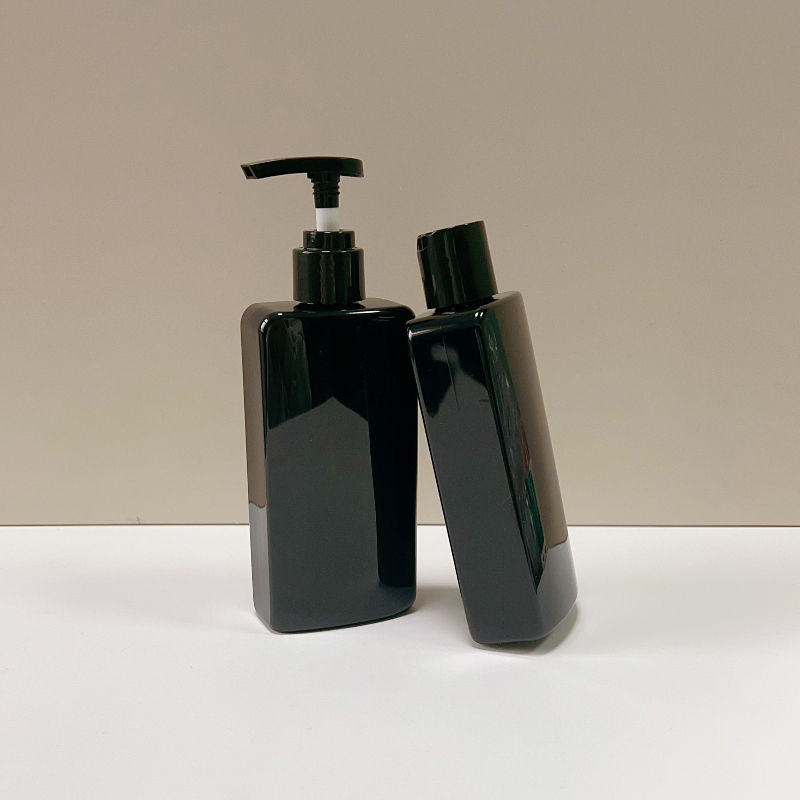 Wholesale Rectangular Pet Empty Cosmetic Plastic Emulsion Pump Bottle 250ml Shampoo