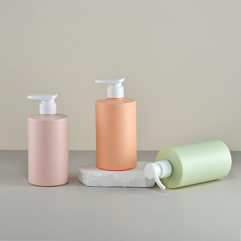 500ml HDPE Plastic Shampoo Bottle Soft Touch Cosmetic Packaging Plastic Bottle