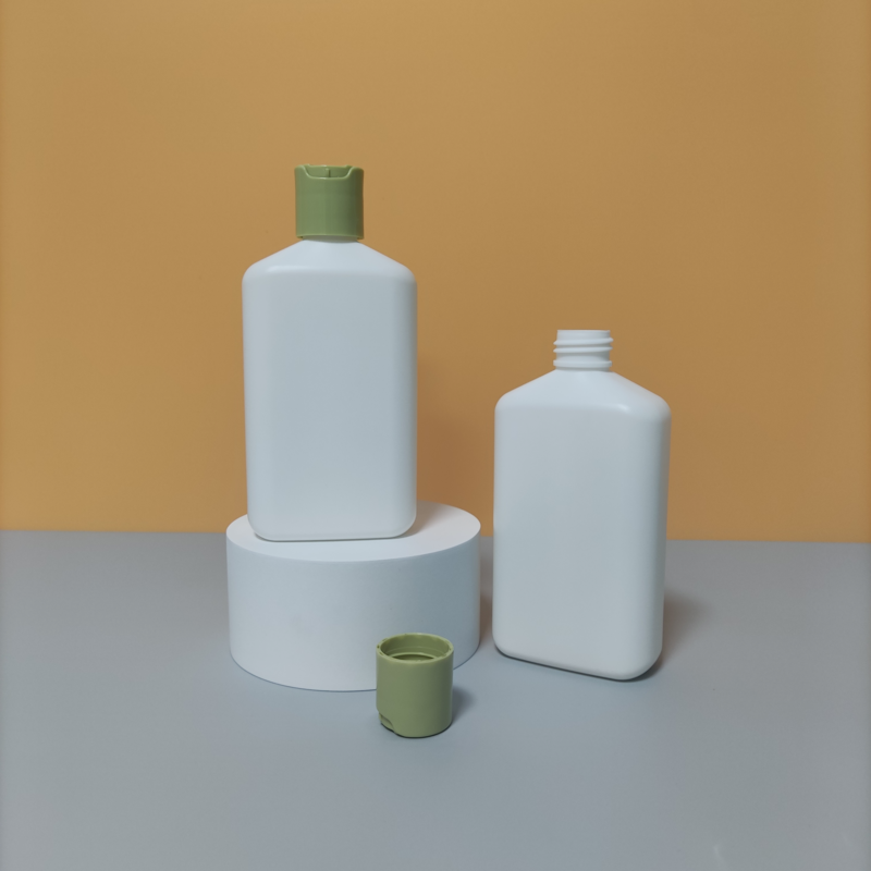 Hdpe Flat Square Rectangle Shape Matte 200Ml Conditioner Lotion Hair Oil Body Wash Shampoo Cosmetic Bottle