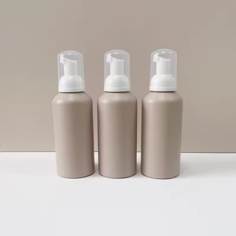 Empty Plastic Foam Soap Pump Bottle 200ml HDPE Plastic Face Wash Mousse Foam Pump Bottle