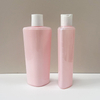 Selling Empty 357ml Pet pink Triangle Shampoo Body Wash Cosmetic Plastic Bottle