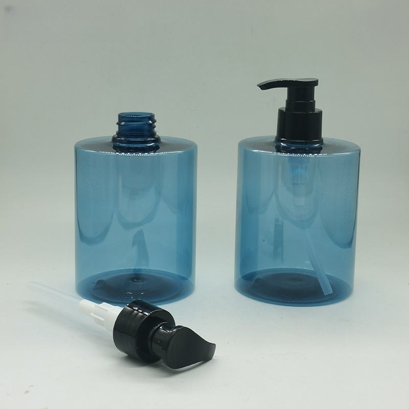 Custom Luxury 300ml 500ml PET Plastic Pump Bottle Shampoo Shower Gel Body Wash Bottle