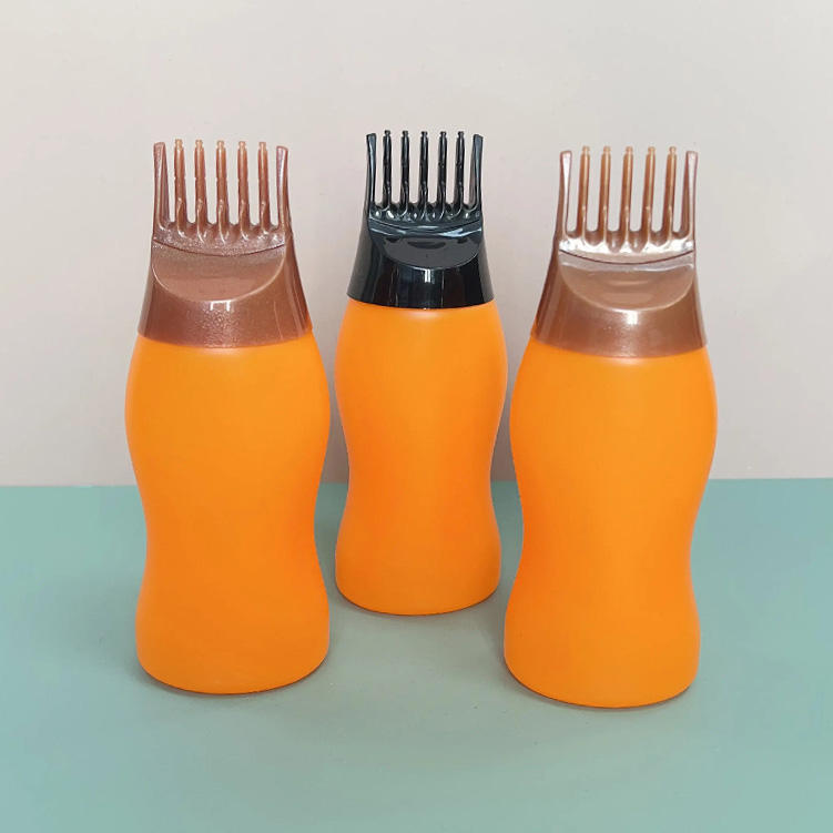 Factory Direct 170ml 180ml 240ml 300ml Hdpe Hair Essential Oil Comb Bottle With Comb