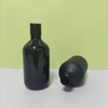 Custom Luxury Matte Black Frosted PET Plastic Emulsion Pump Bottle 500ml Shampoo Bottle Cosmetic Packaging