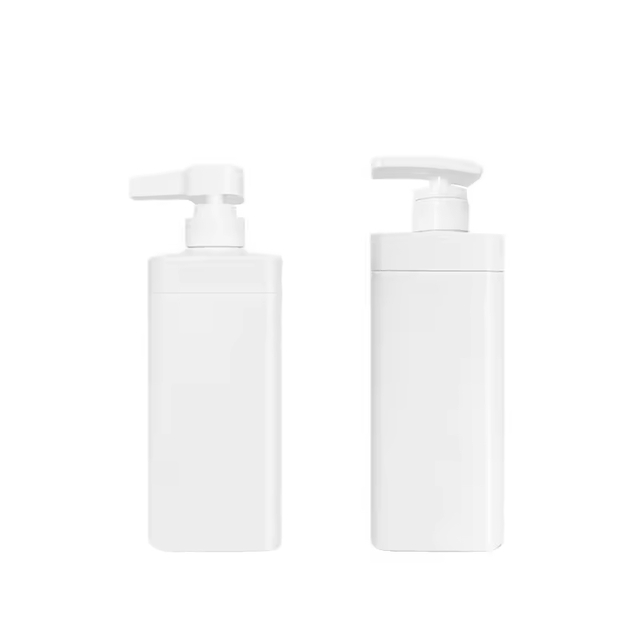 500ml 720ml HDPE Plastic Body Wash Bottle Visible Liquid Level Line Shampoo Bottle Cosmetic Emulsion Packaging Container
