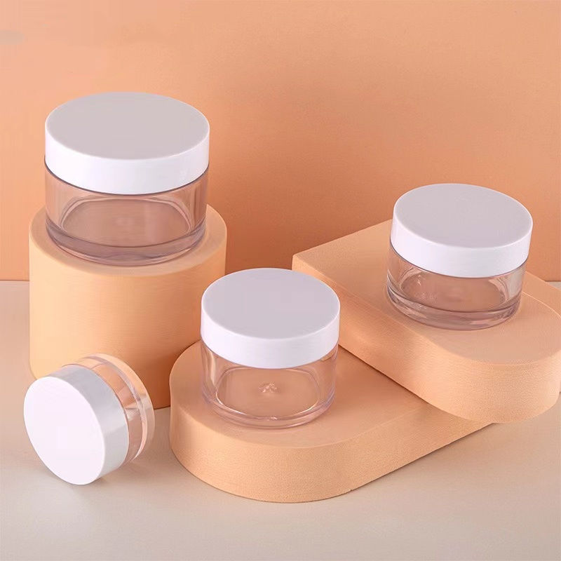 10ml to 200ml PET Plastic Makeup Cream Jar Body Butter Container Skin Care Body Scrub Jar Plastic Lid